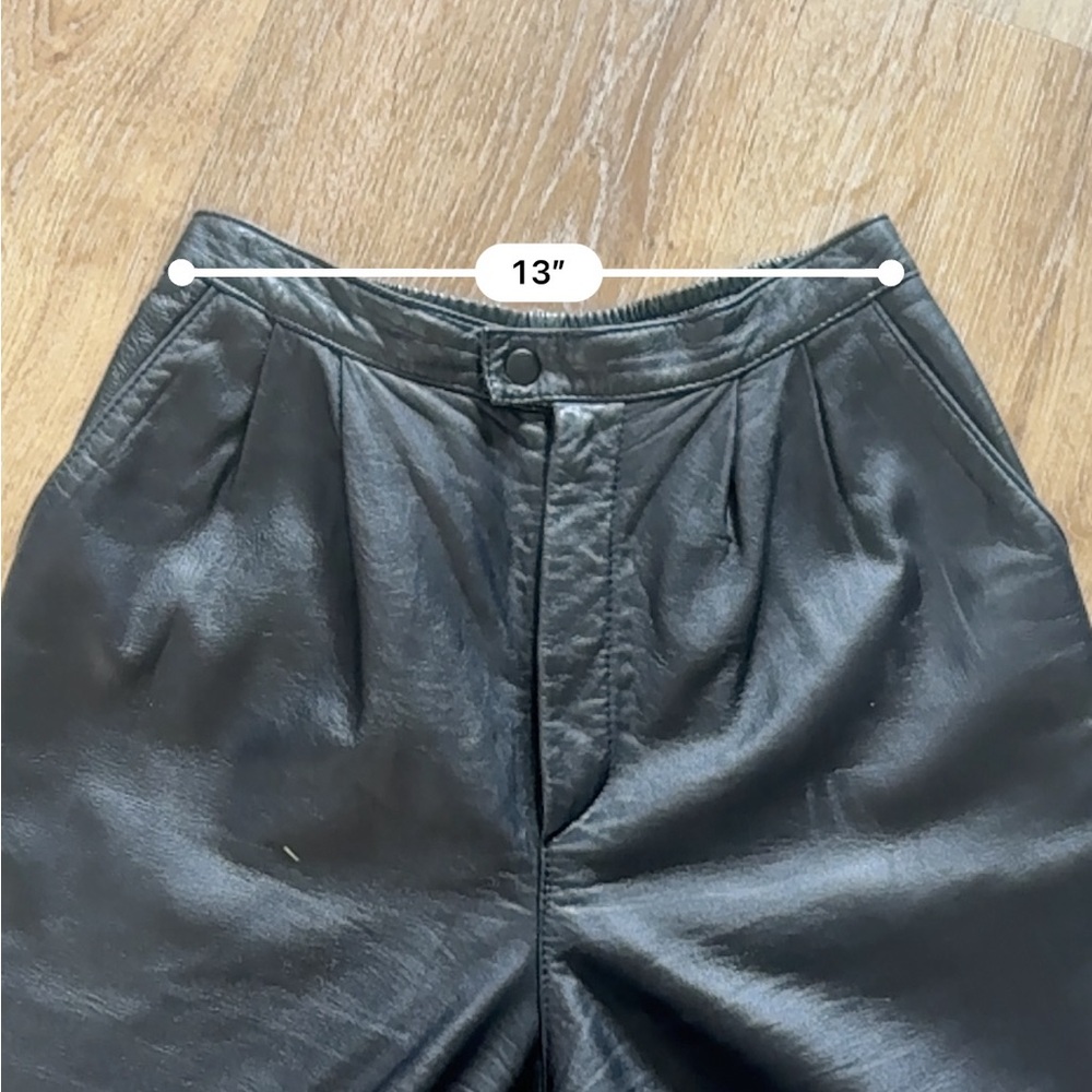 Vintage Genuine Leather Barrel Leg Pants - Picture 8 of 9